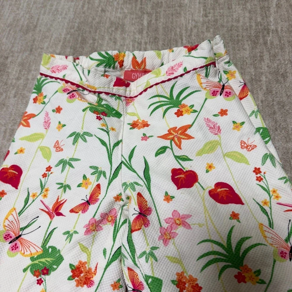 Vintage floral Gymboree girls Capri pants